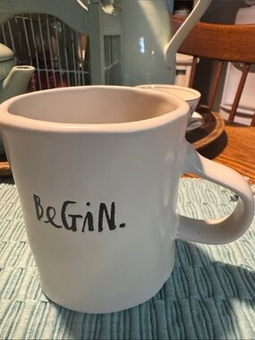 Rae Dunn BEGIN Mug